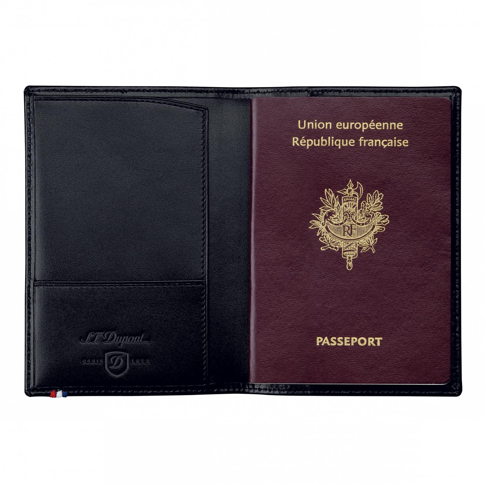PASSPORT COVER, LINE D LEATHER view 2