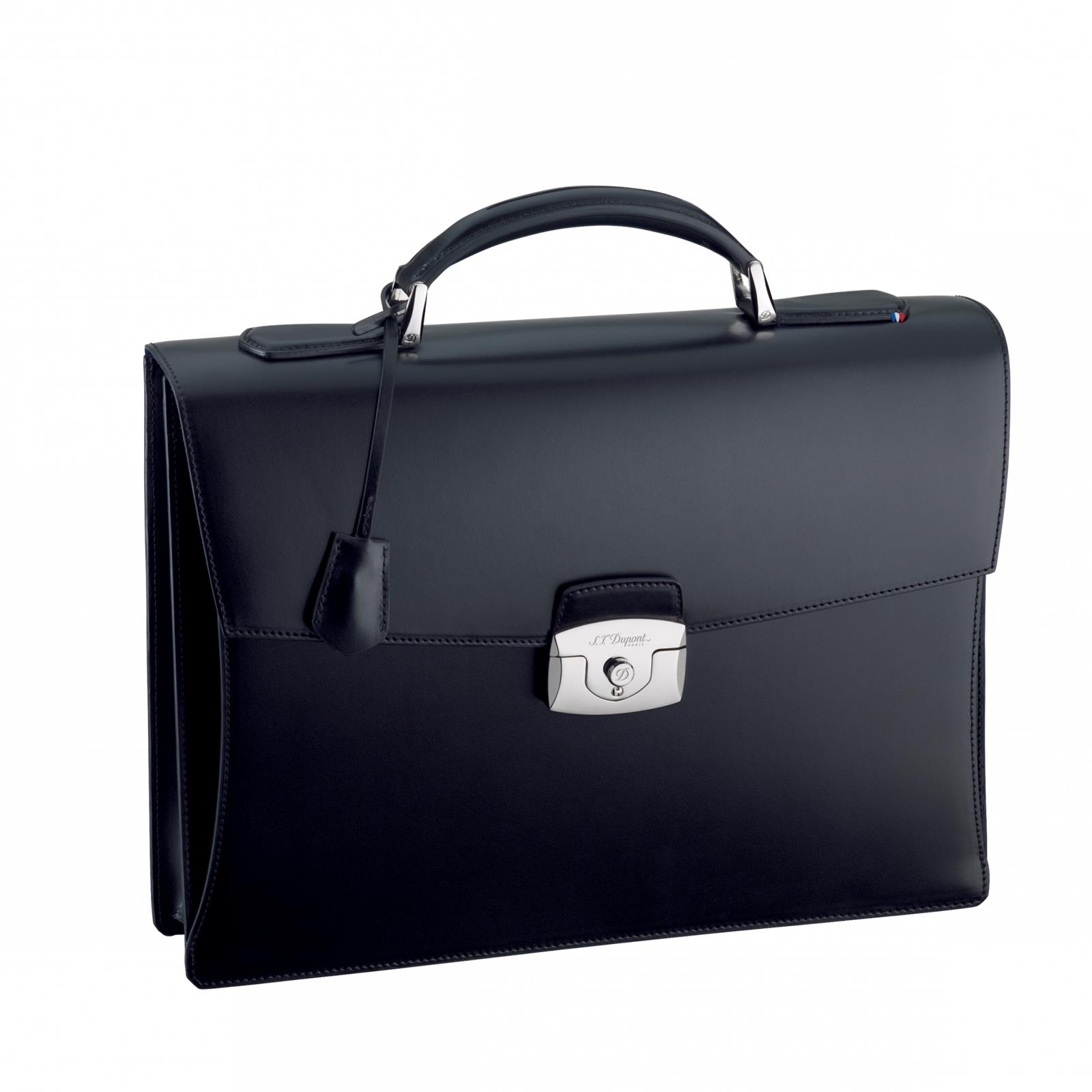 ONE GUSSET BRIEFCASE, LINE D LEATHER