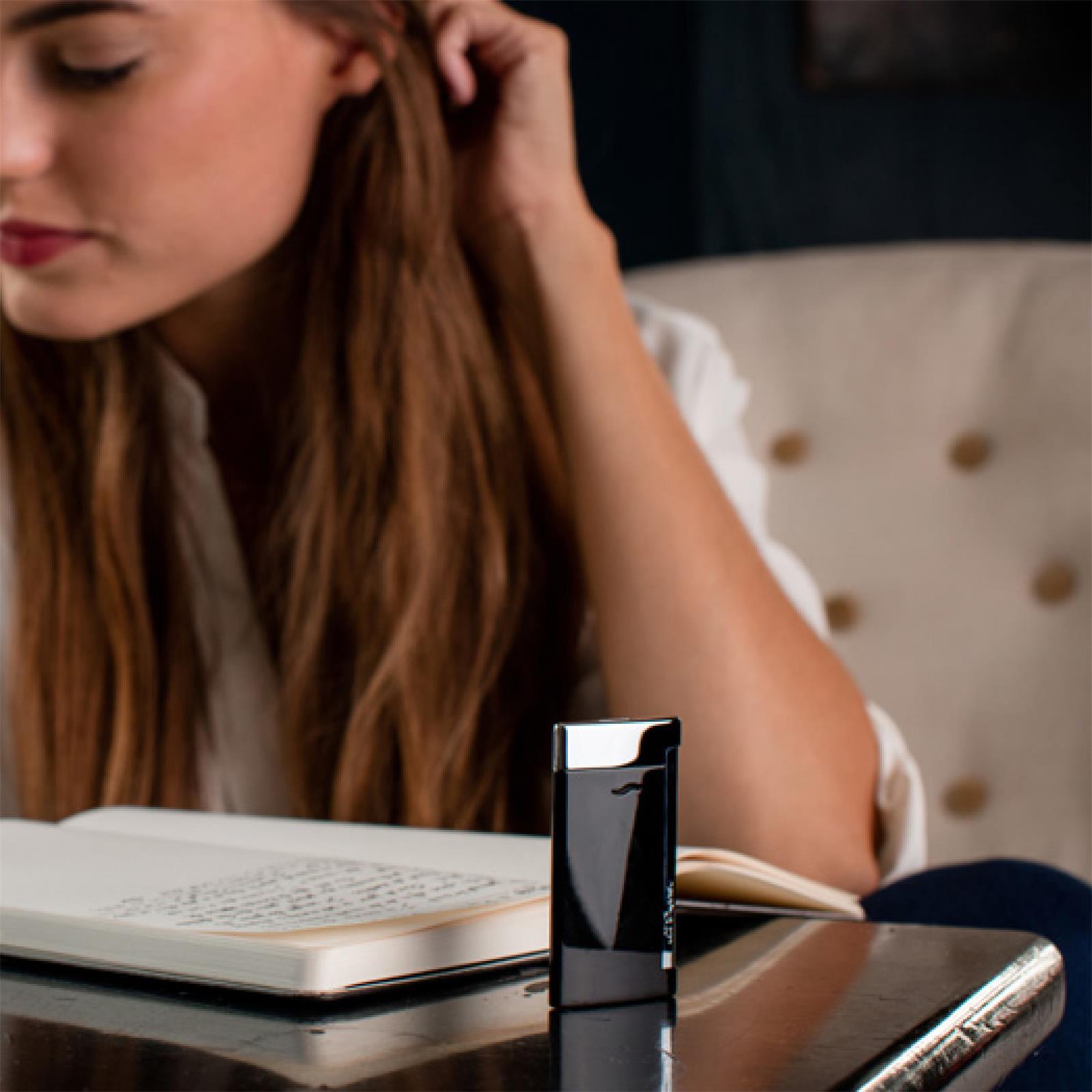 SLIM7 BLACK AND CHROME FINISH LIGHTER view 4