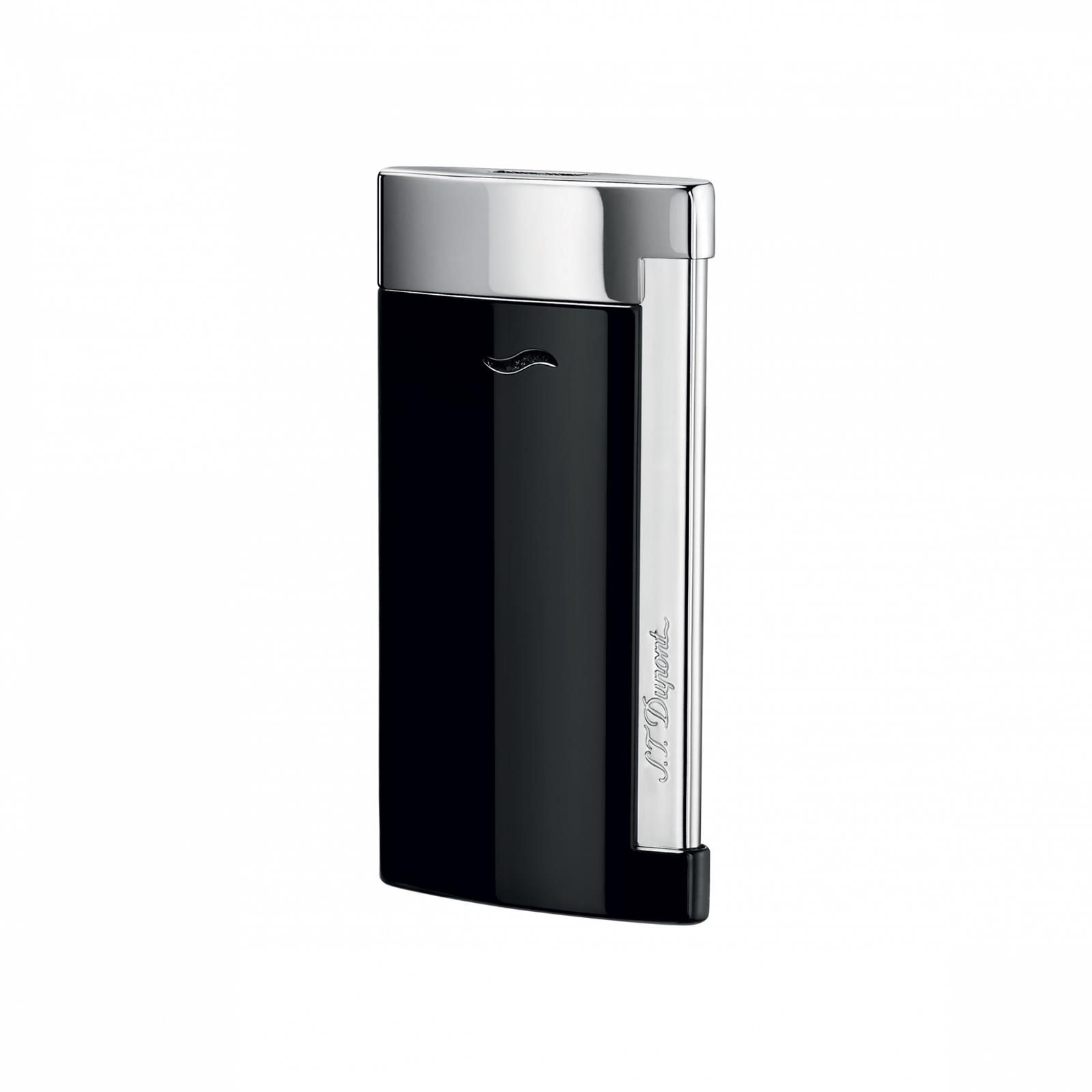 SLIM7 BLACK AND CHROME FINISH LIGHTER