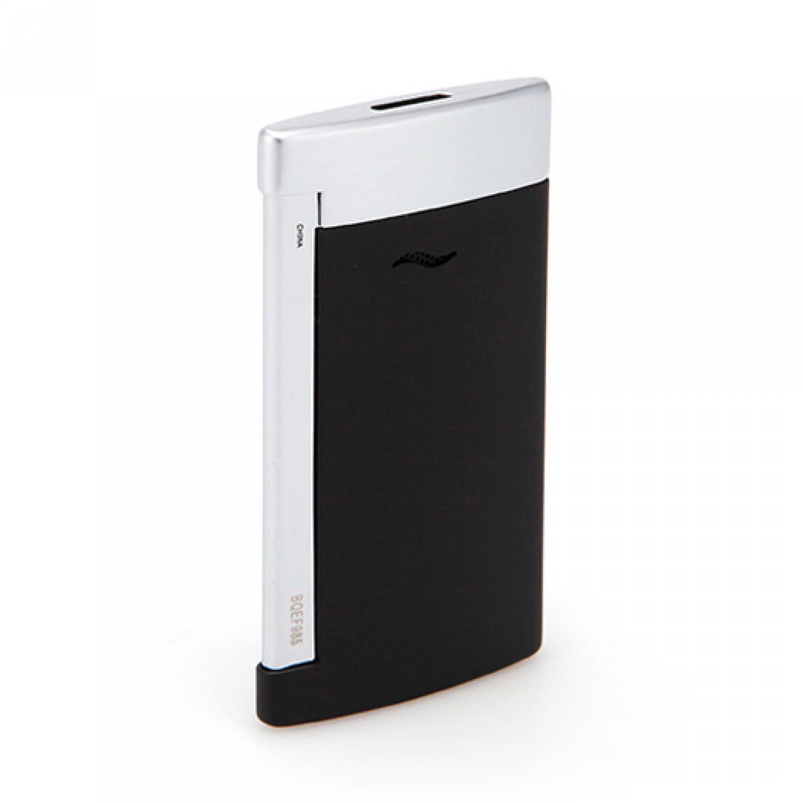 SLIM7 BLACK MATTE AND BRUSHED CHROME FINISH LIGHTER view 3