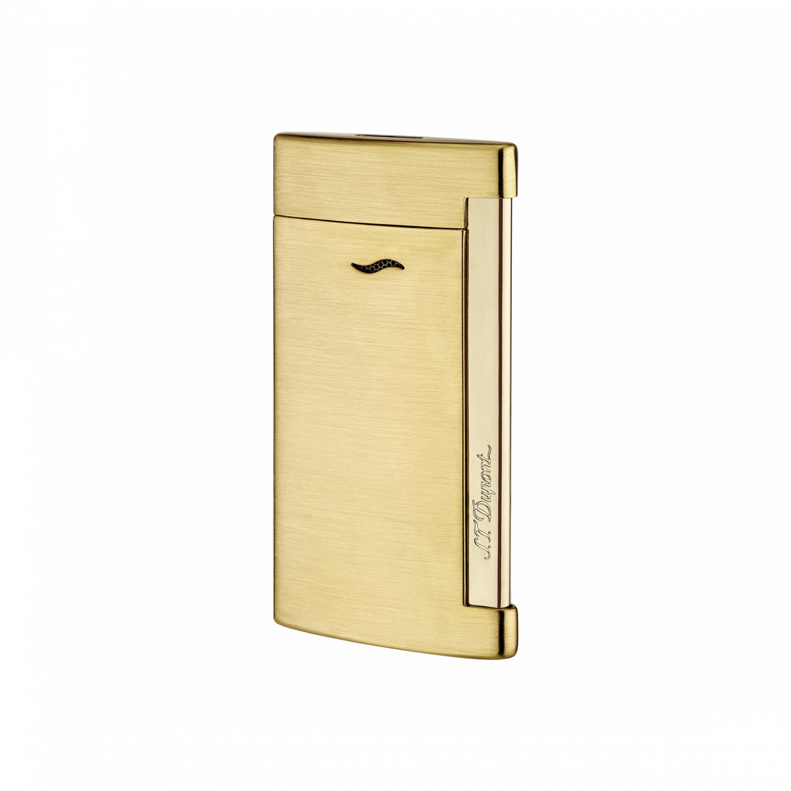 SLIM7 FULL GOLDEN BRUSHED LIGHTER