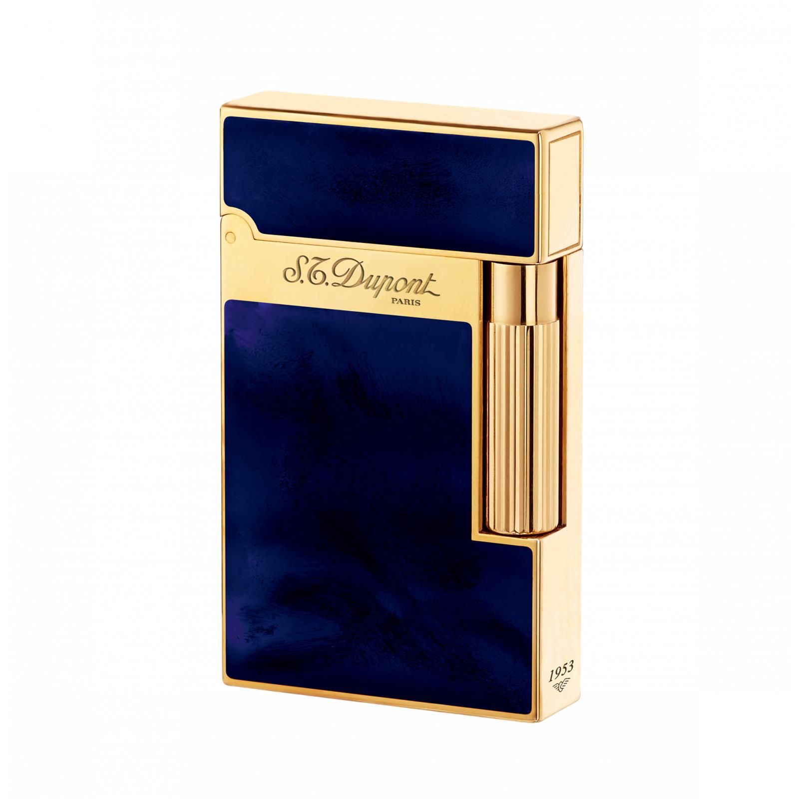 LIGNE2 YELLOW GOLD FINISH NATURAL LACQUER LIGHTER