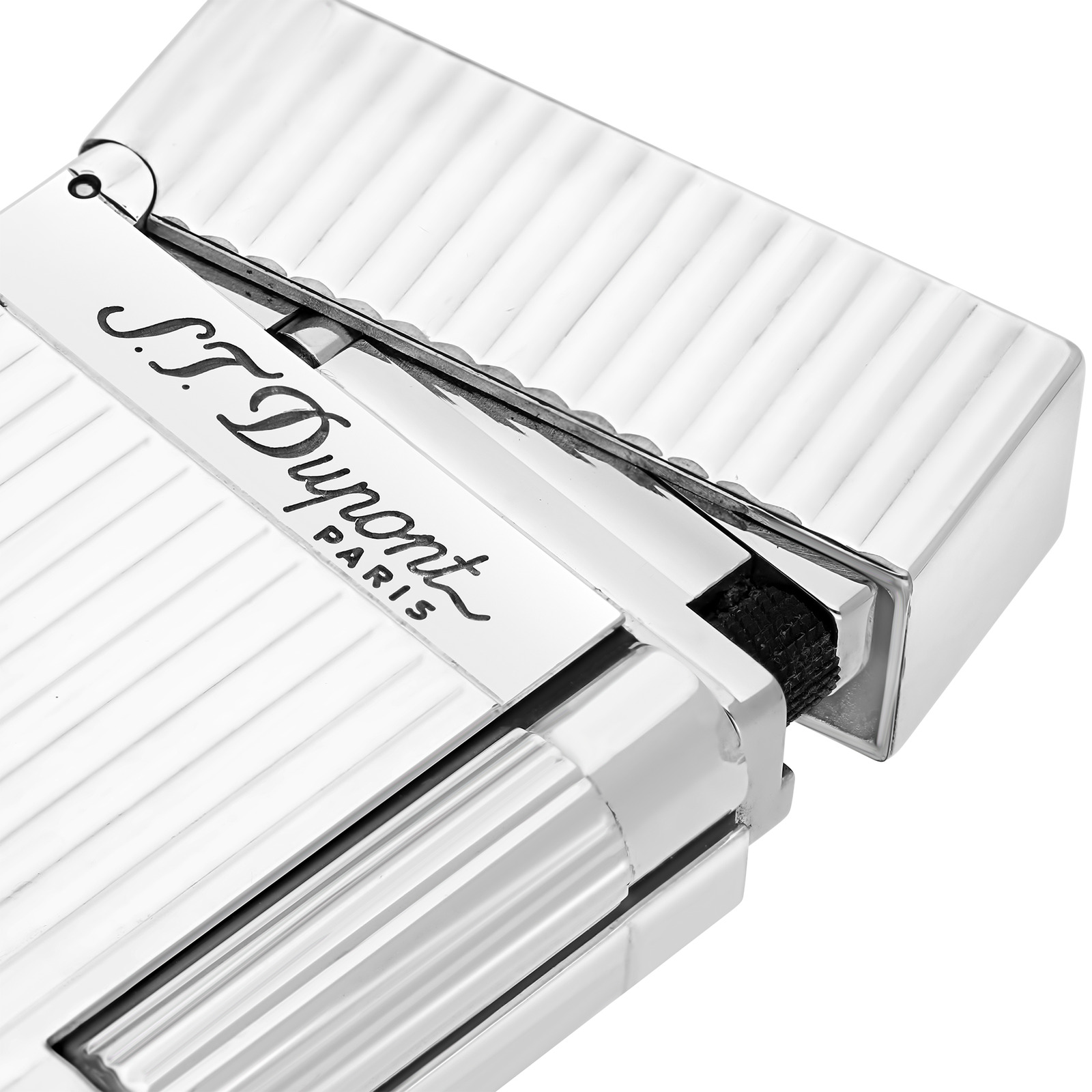 Ligne 2 Guilloche lighter Silver view 2