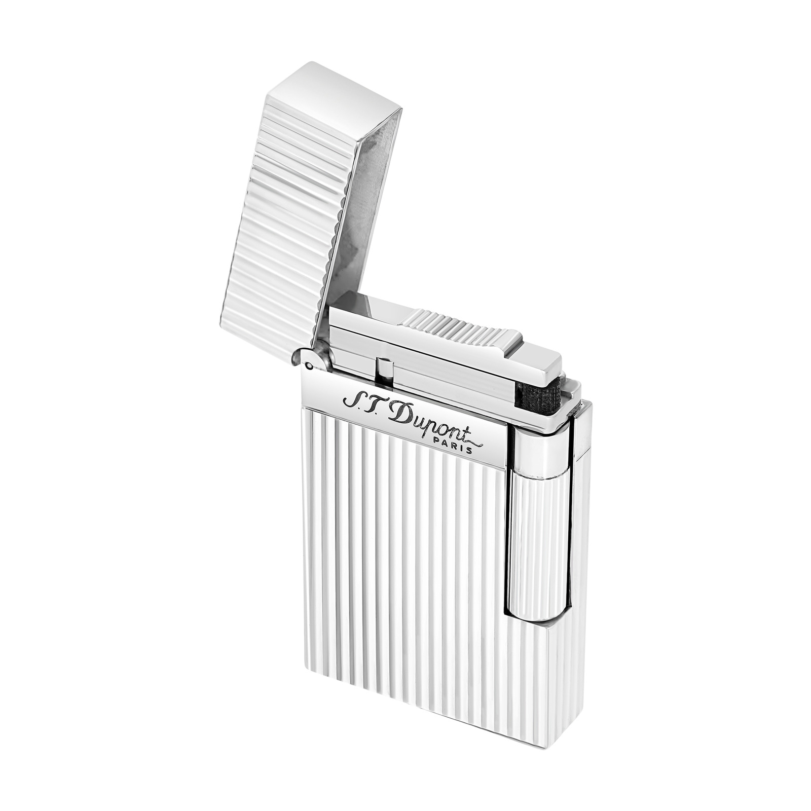Ligne 2 Guilloche lighter Silver view 4
