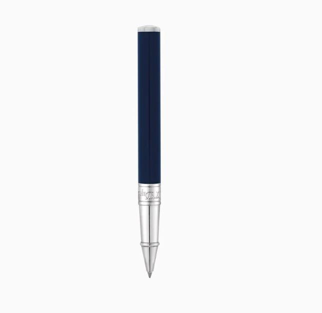 PEN D-INITIAL ROLLERBALL BLUE/CHROME view 2