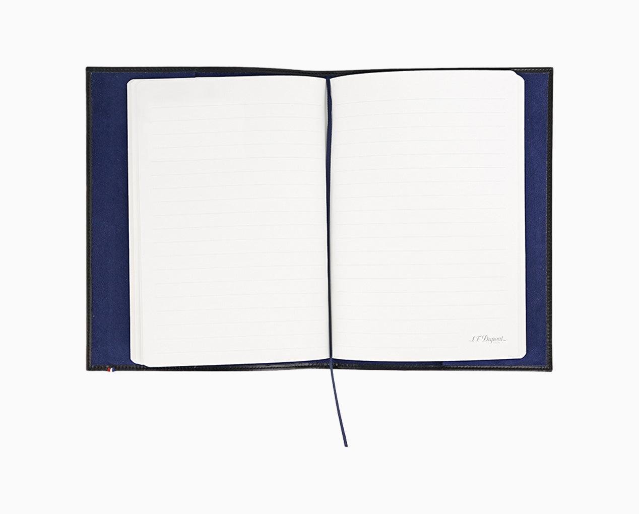 NOTEBOOK COVER SMOOTH LEATHER A5 BLACK view 3