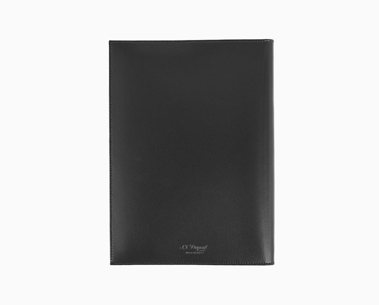 NOTEBOOK COVER SMOOTH LEATHER A5 BLACK view 2