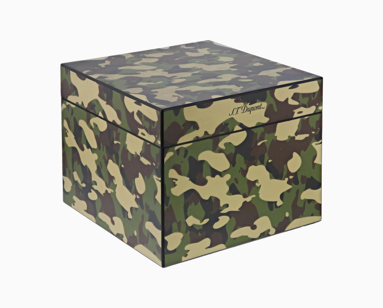 CAMOUFLAGE CUBE CIGAR HUMIDOR