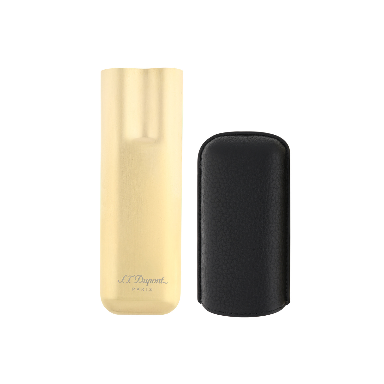 2 cigar case Leather case  black view 3