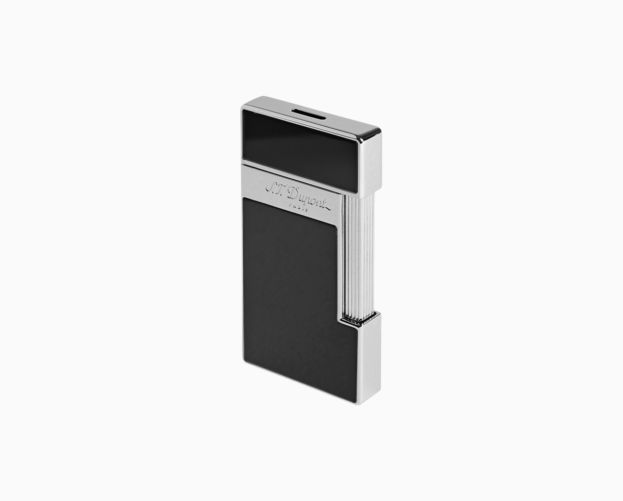 Slimmy Lighter Black Lacquer and Chrome view 3