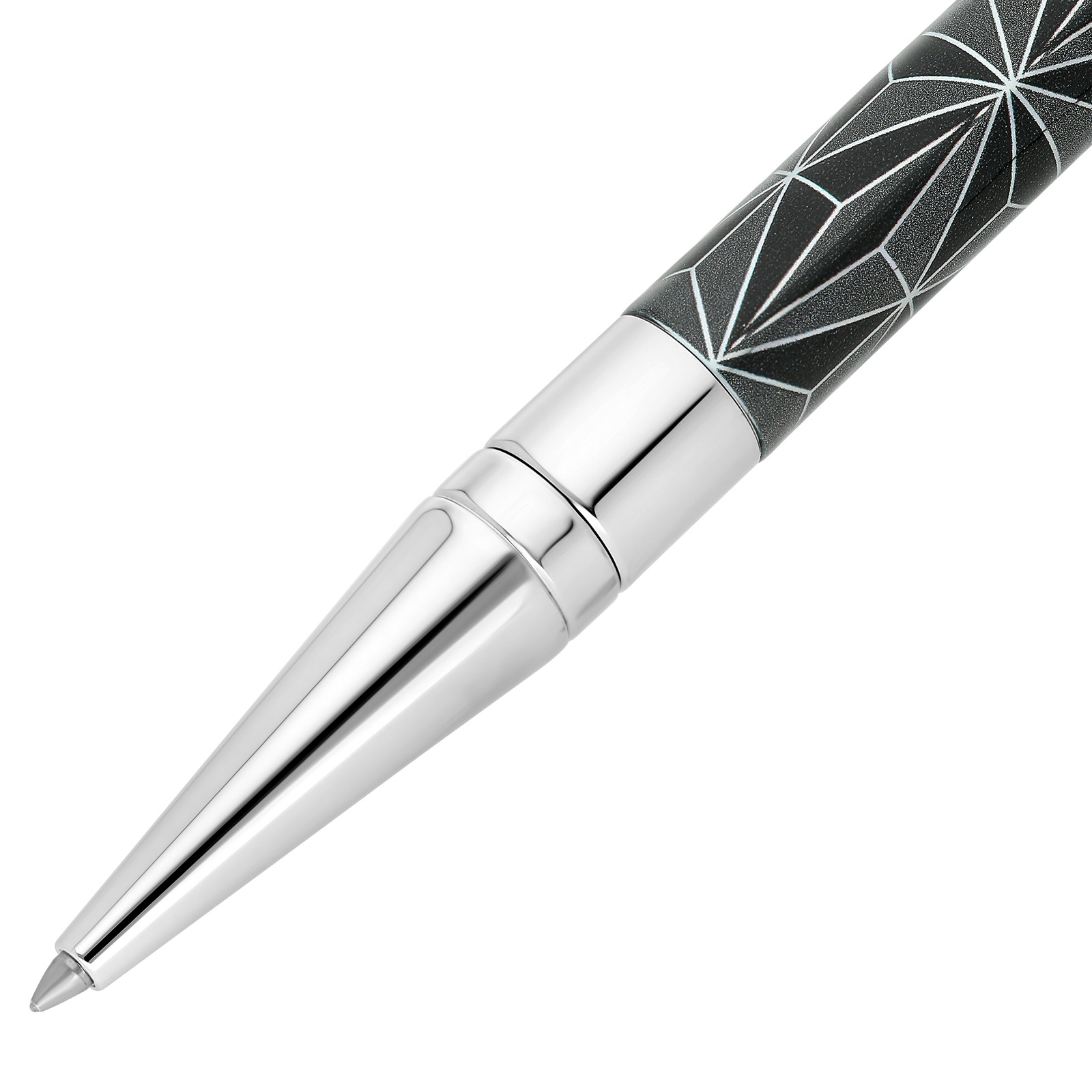 D Initial Ballpoint pen Fire X Black view 2