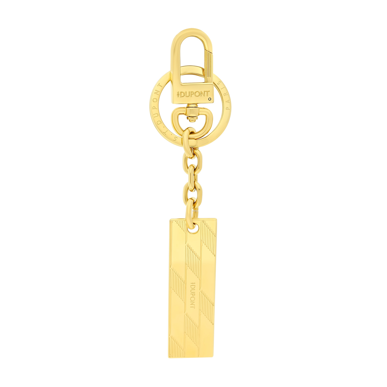 Keyring metal Monogram 1872 gold view 2