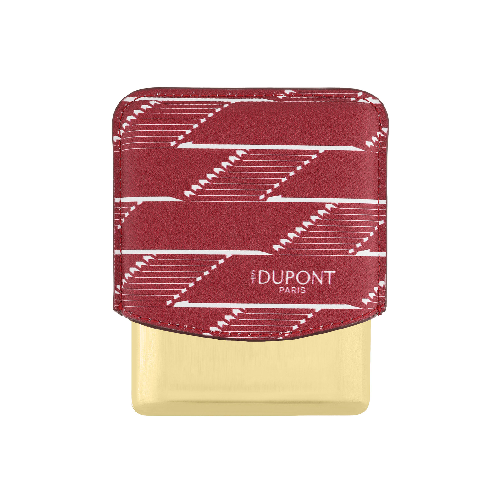 Cigarette case Coated canvas case monogram 1872 burgundy view 2