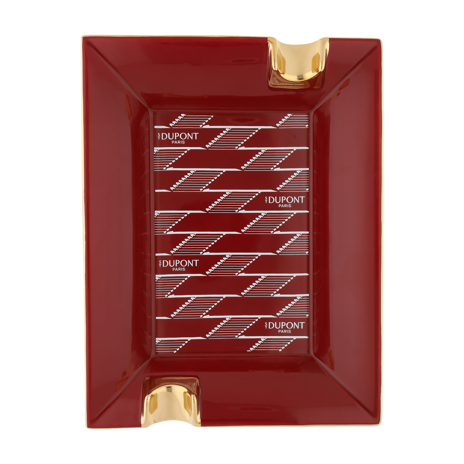 Ashtray Porcelain Monogram 1872 Burgundy