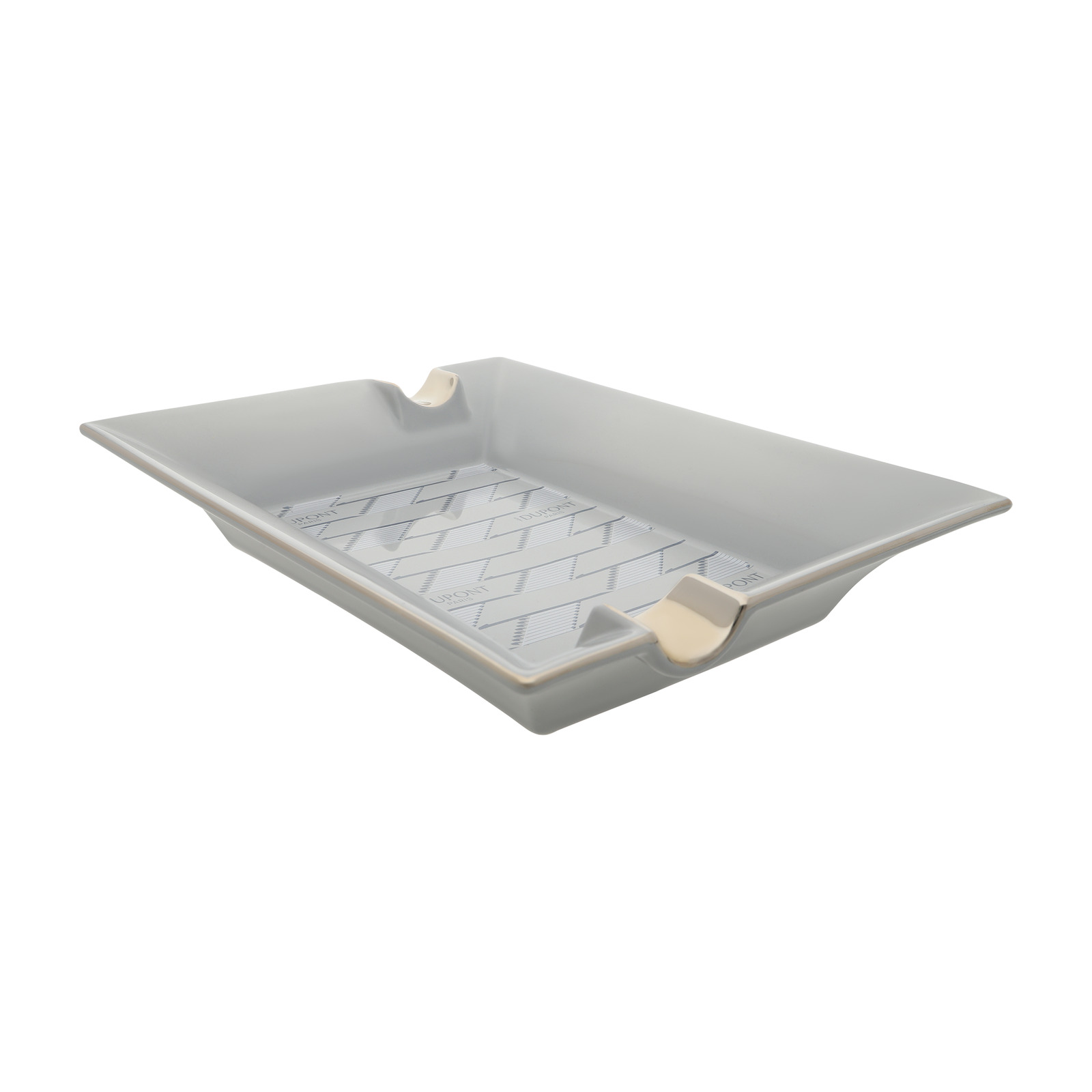 Ashtray Porcelain monogram 1872 light grey view 2