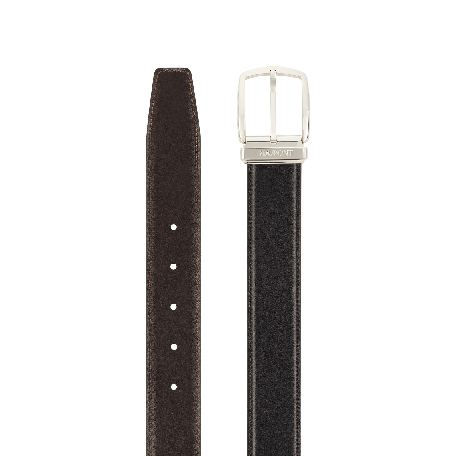 Line D Reversible belt BLACK/BROWN view 2