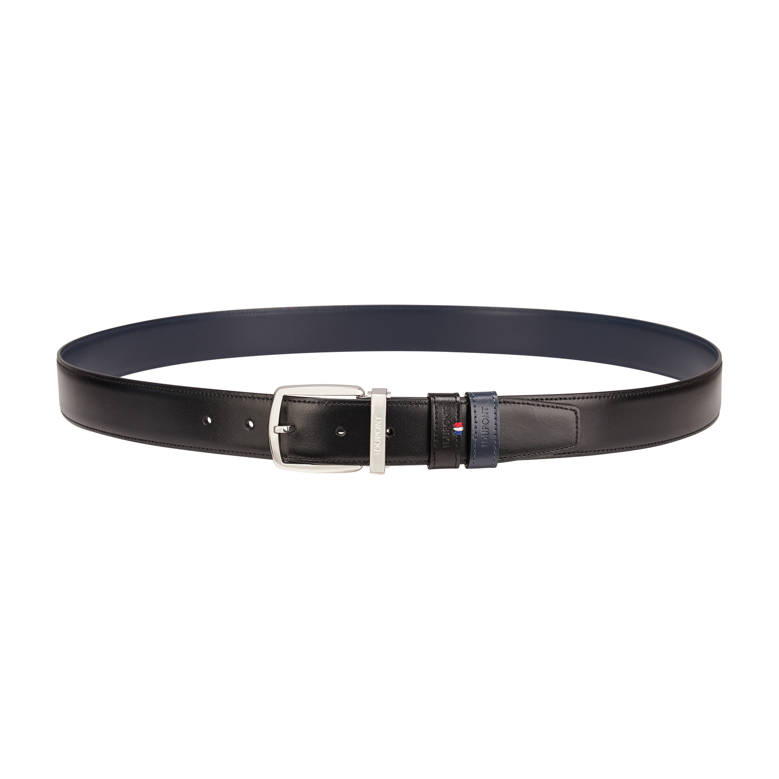 Line D Reversible belt BLACK/DARK BLUE