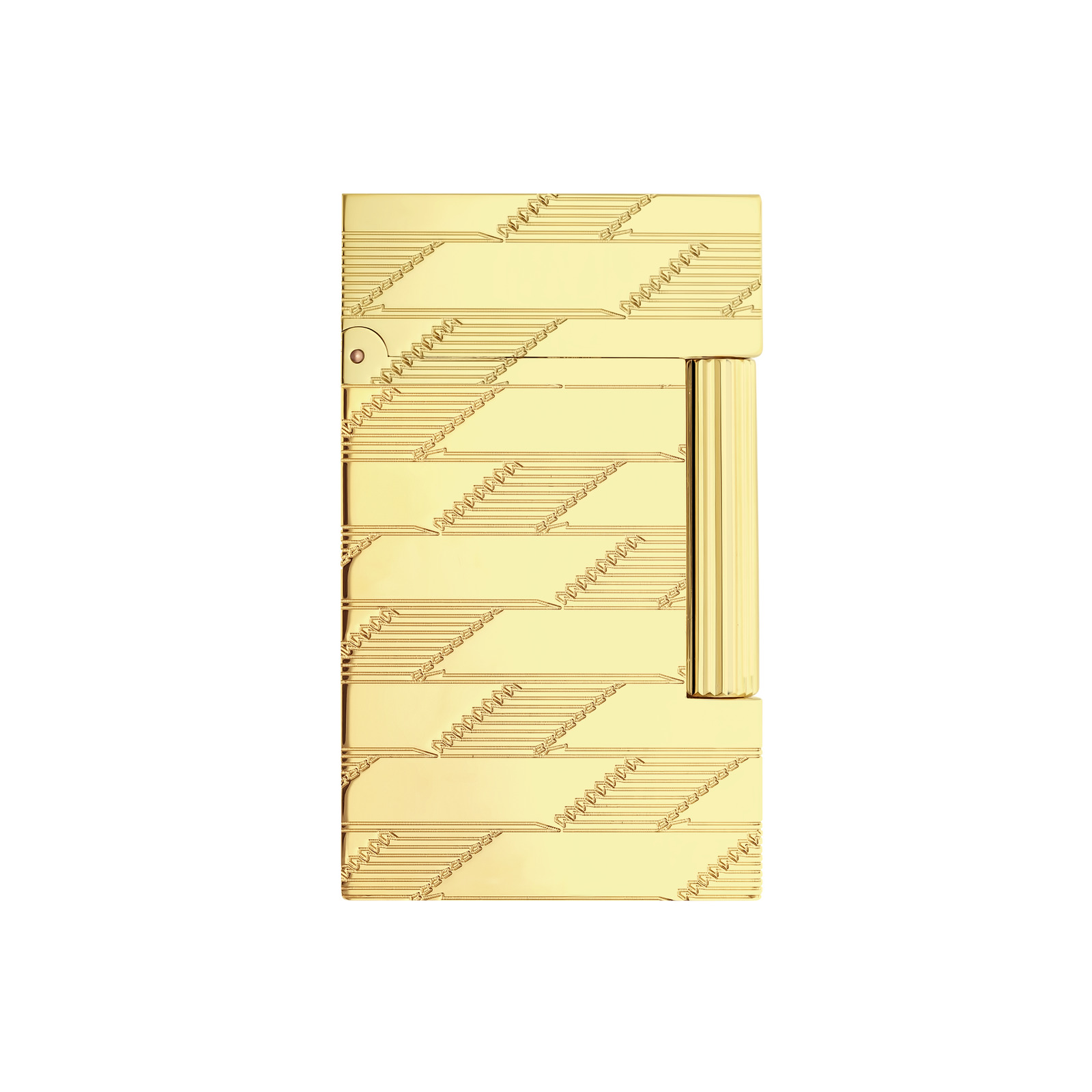 Ligne 2 Guilloche Lighter Monogram 1872 Gold