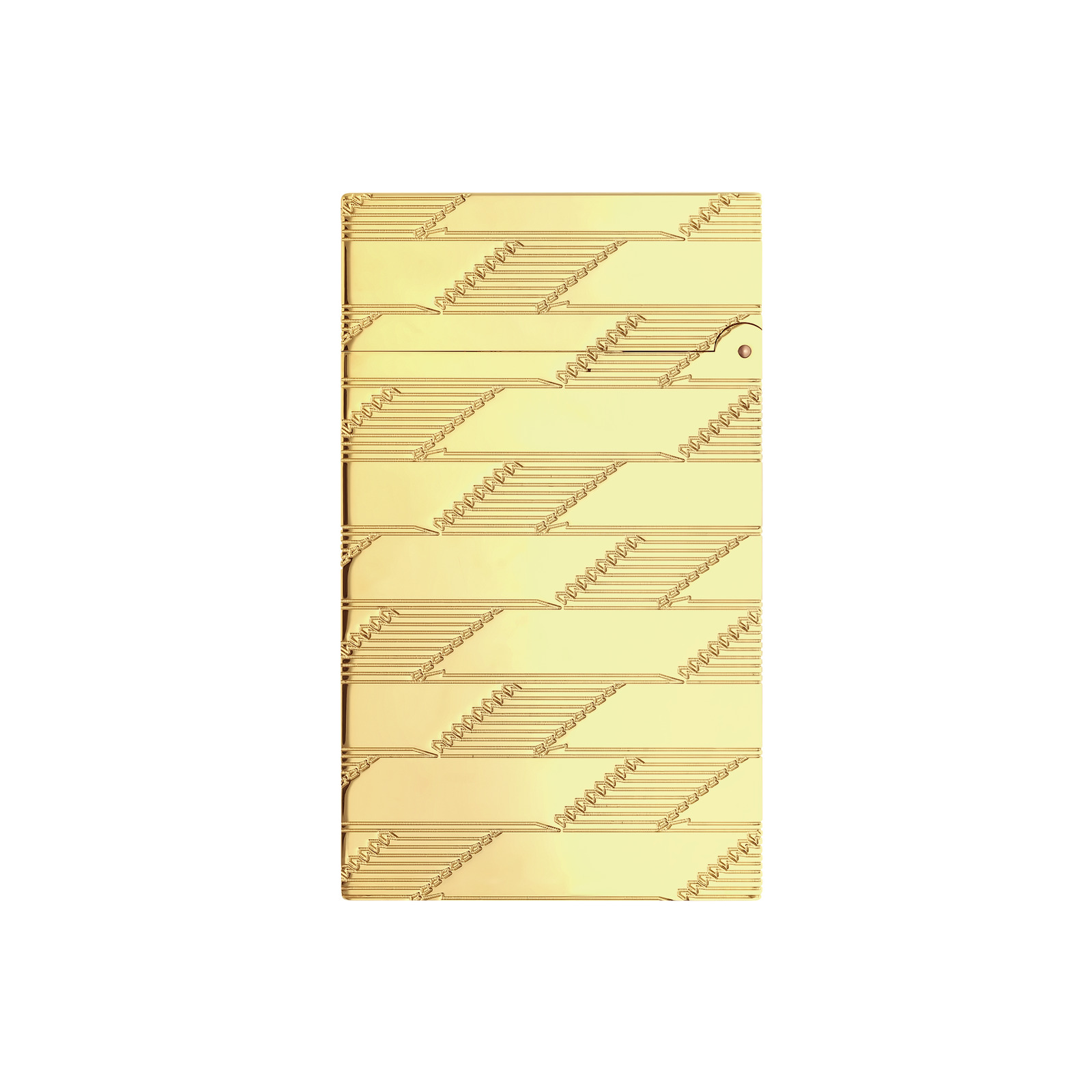 Ligne 2 Guilloche Lighter Monogram 1872 Gold view 3