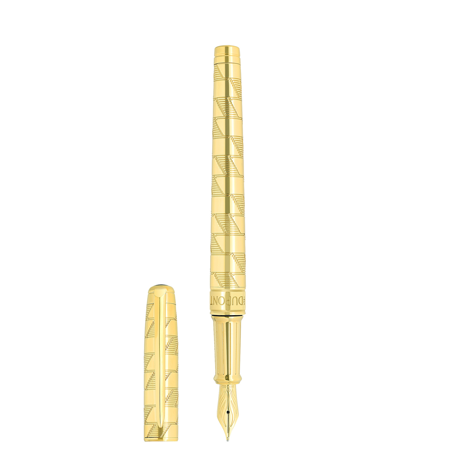 Line D Eternity Fountain Pen Medium Monogram 1872 Silver view 3