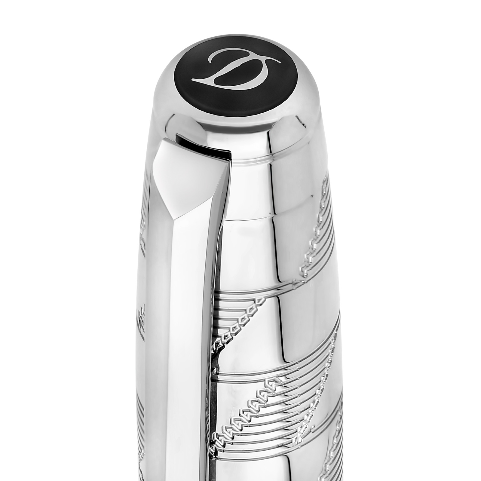 Line D Eternity Rollerball Pen Medium Monogram 1872 Silver view 4