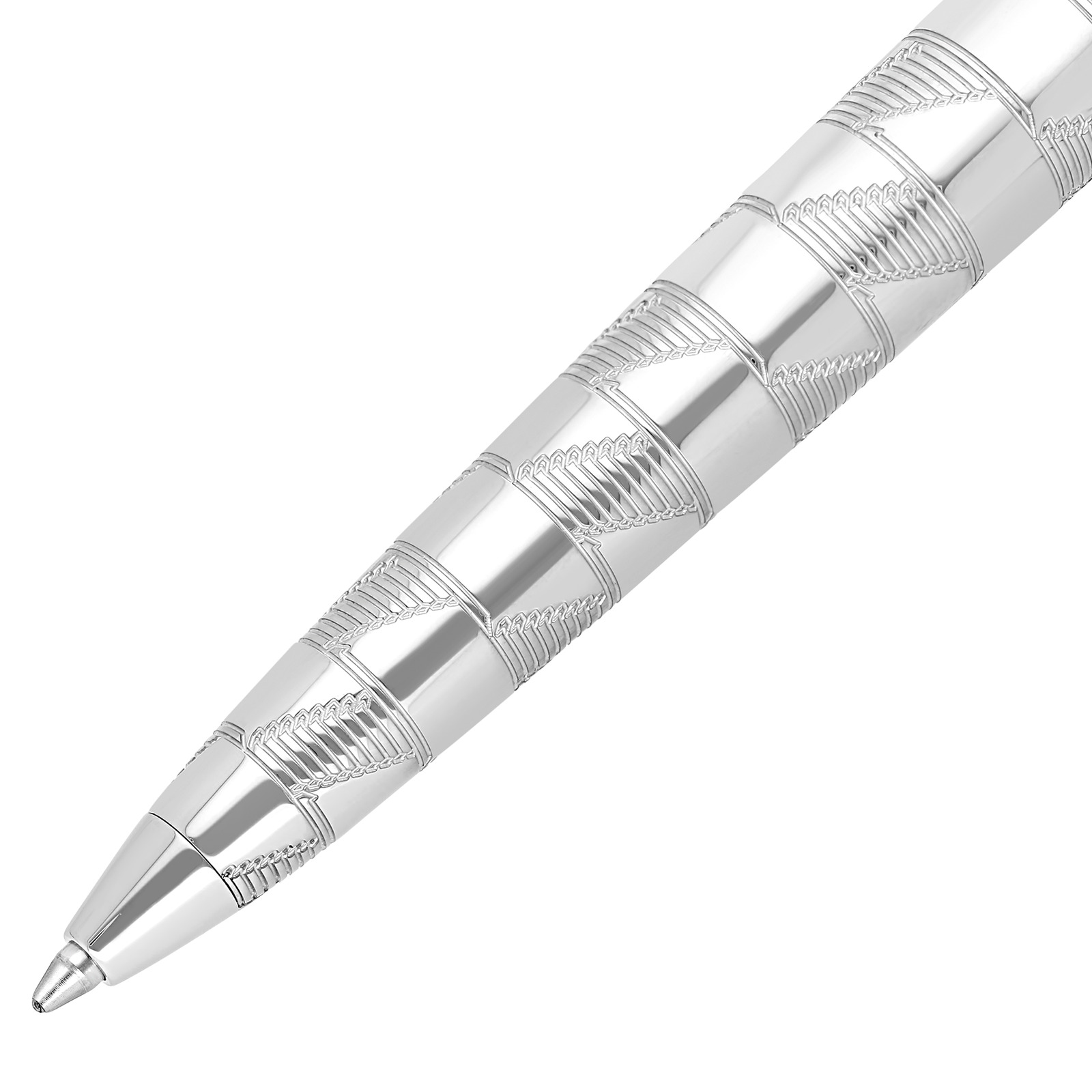 Line D Eternity Ballpoint pen Medium Monogram 1872 Silver view 2