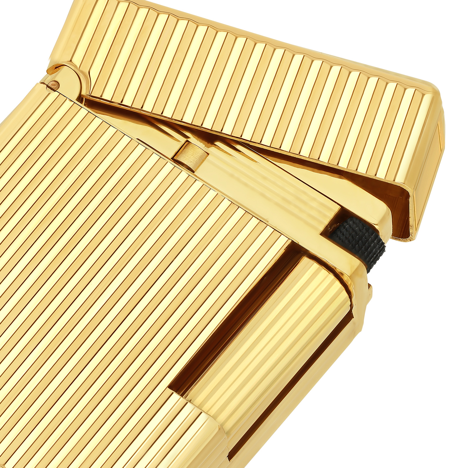 ligne 1 Guilloche Lighter  gold view 2