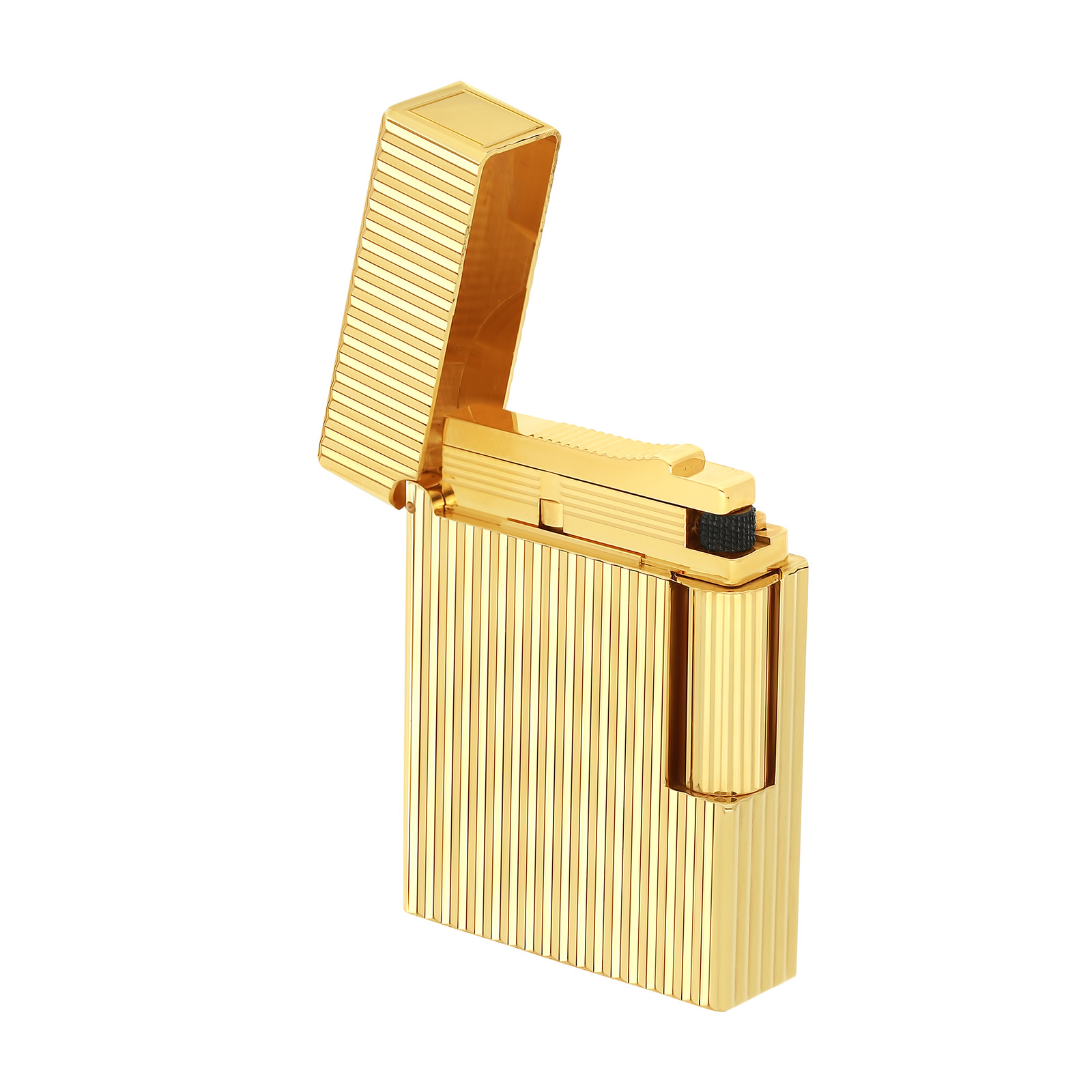 ligne 1 Guilloche Lighter  gold view 4
