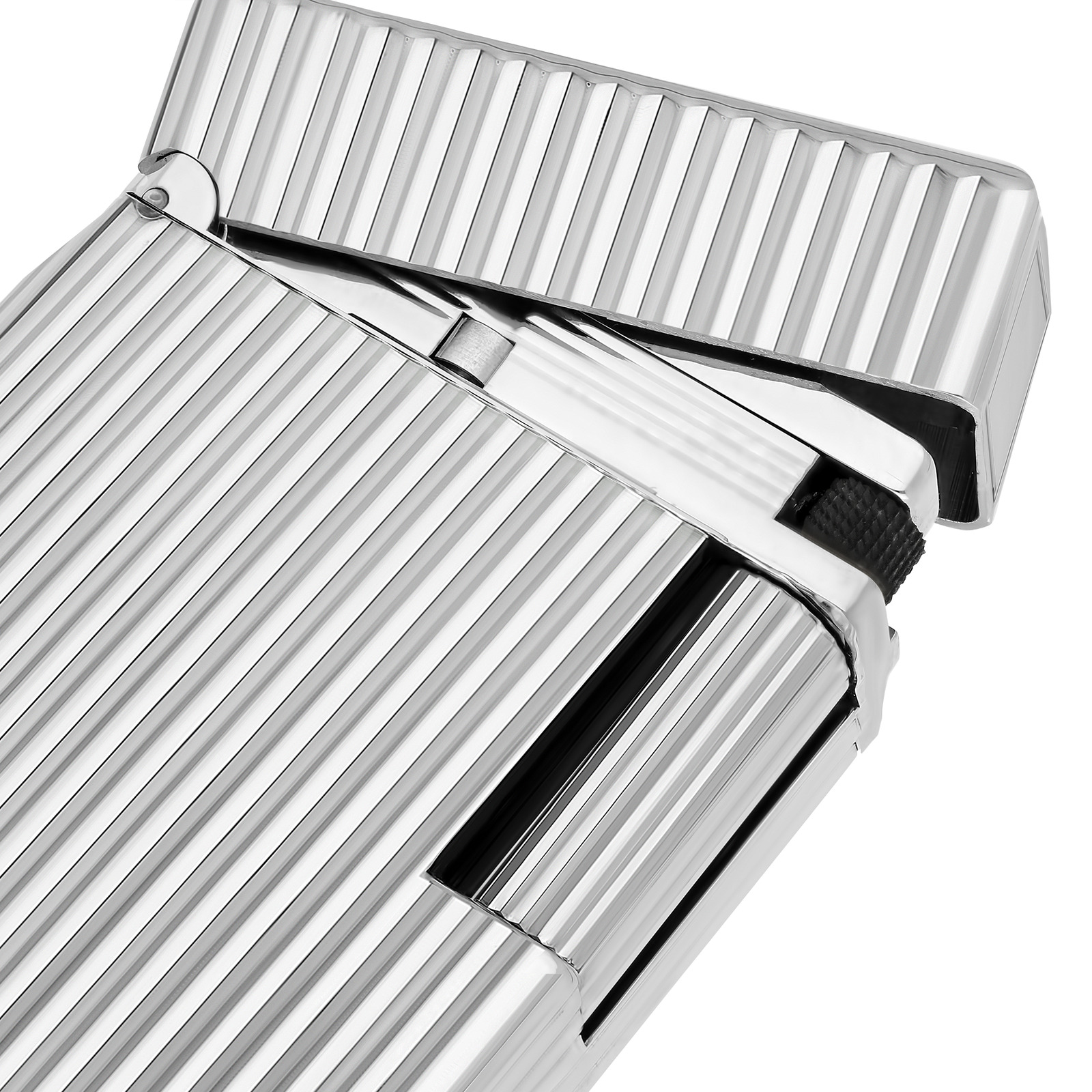 ligne 1 Guilloche Lighter  silver view 2