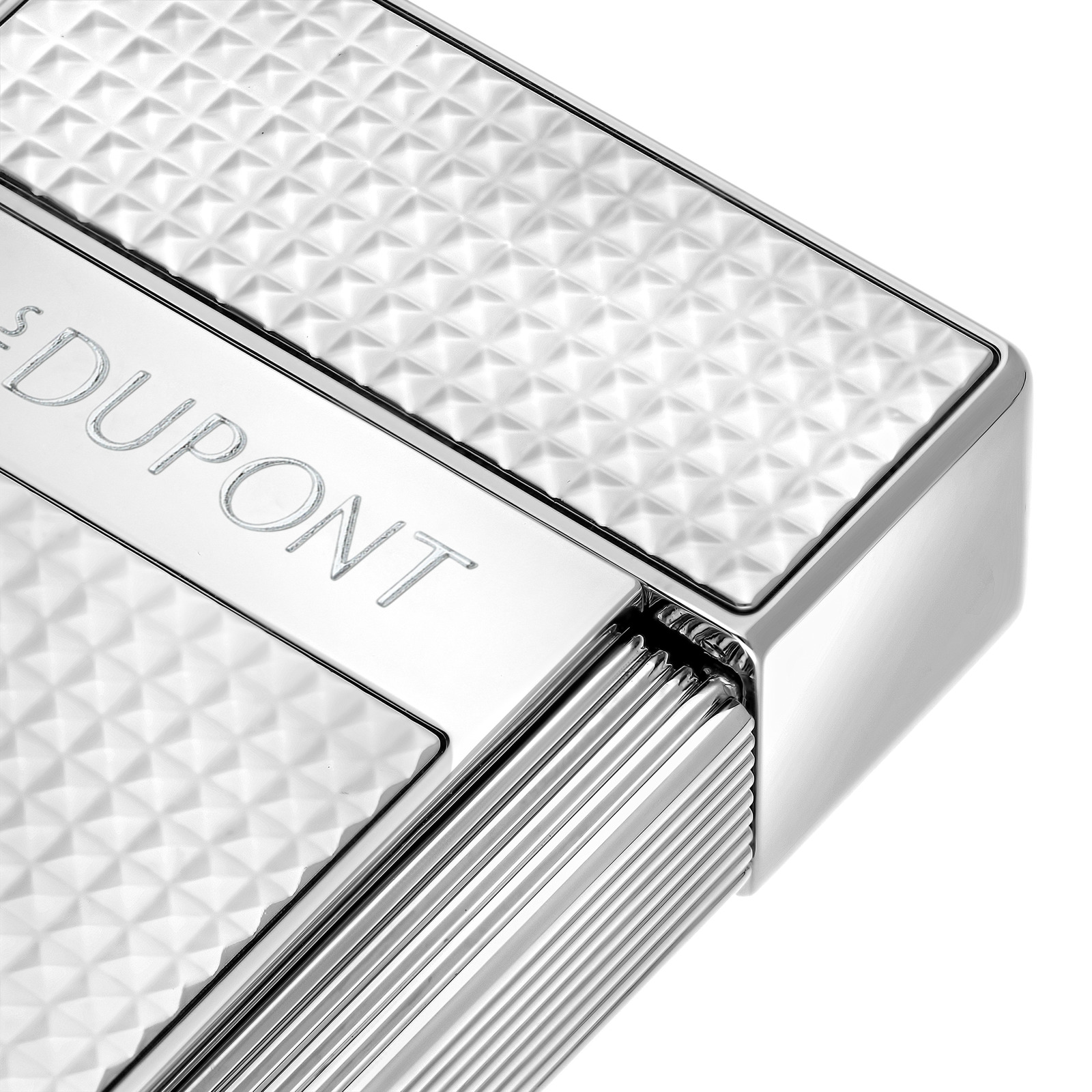 biggy Diamond head Lighter silver view 2