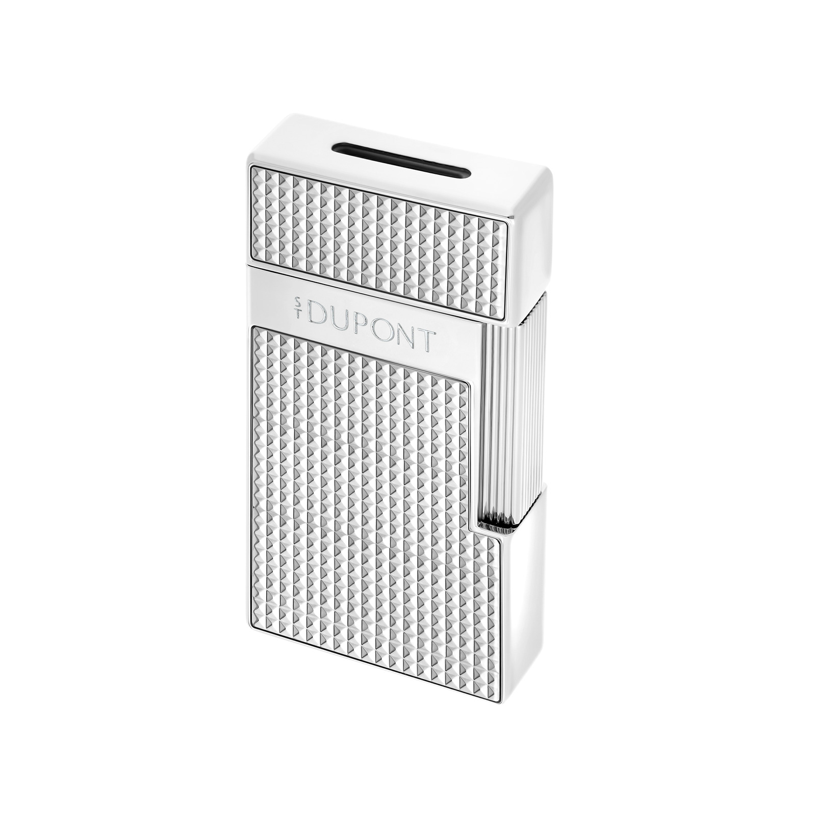 biggy Diamond head Lighter silver view 4