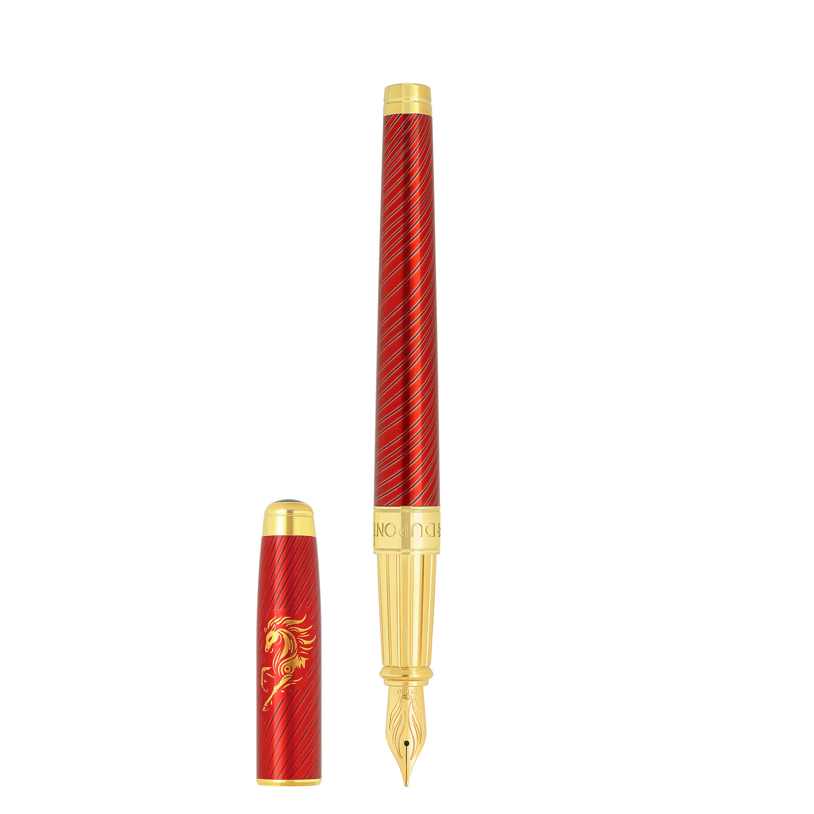 line d eternity Fountain Pen Large horse red