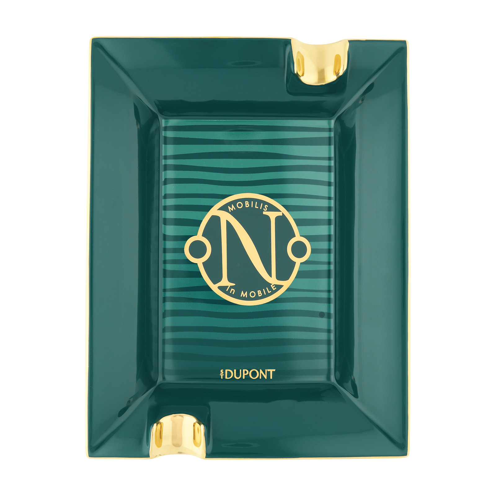 ashtray Porcelain 20'000 Leagues under the seas green pacific