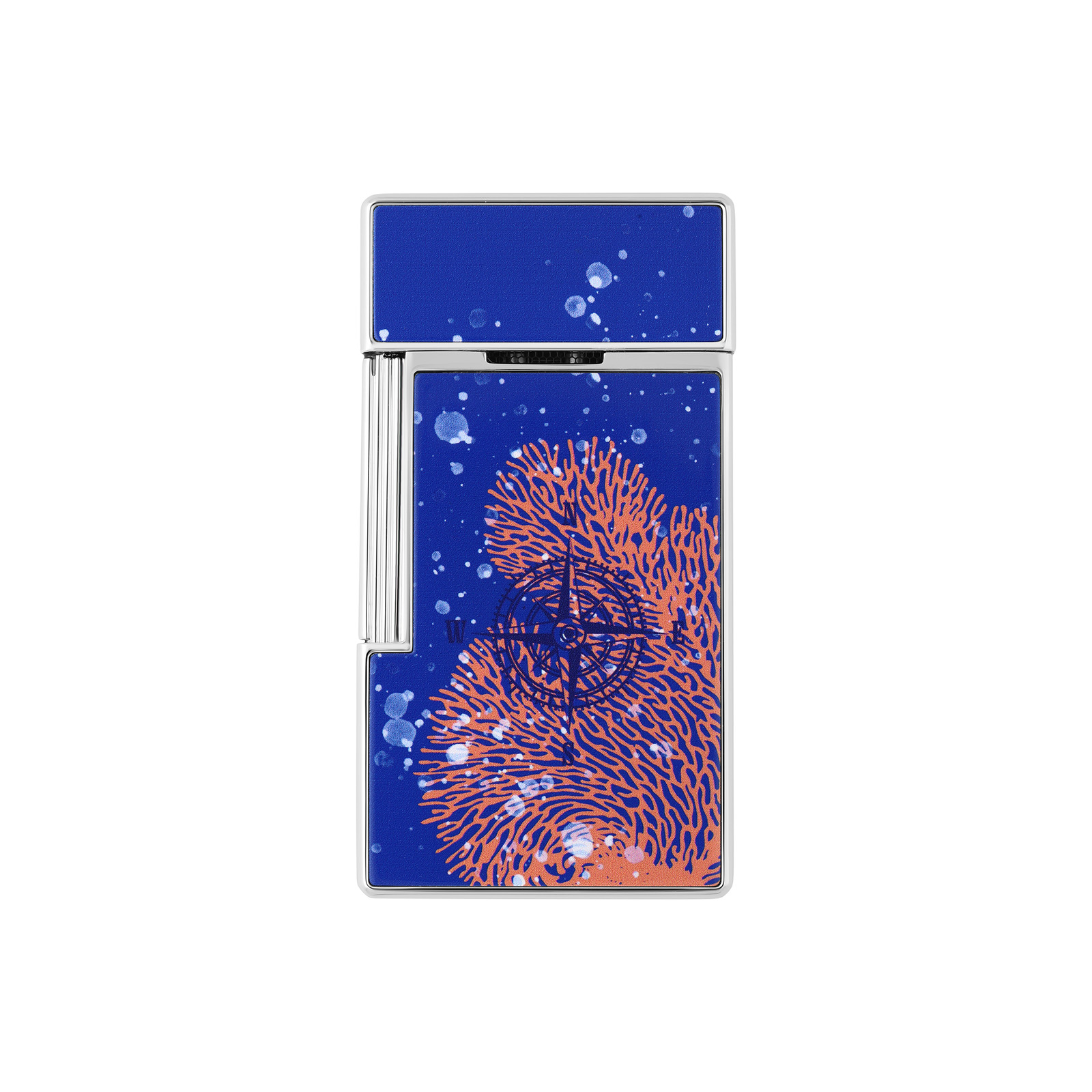 biggy Lacquered lighter 20'000 Leagues under the seas royal blue view 3