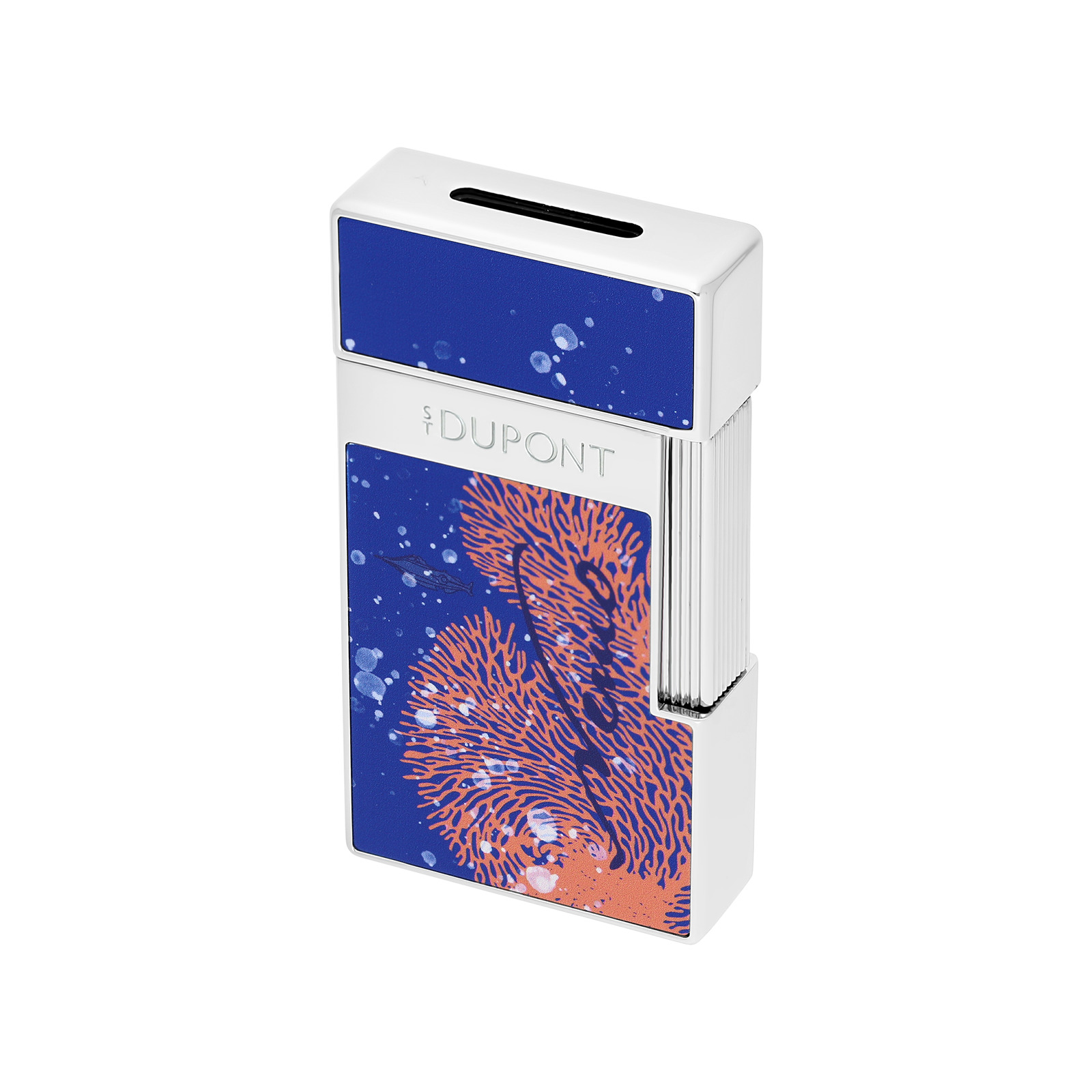 biggy Lacquered lighter 20'000 Leagues under the seas royal blue view 4