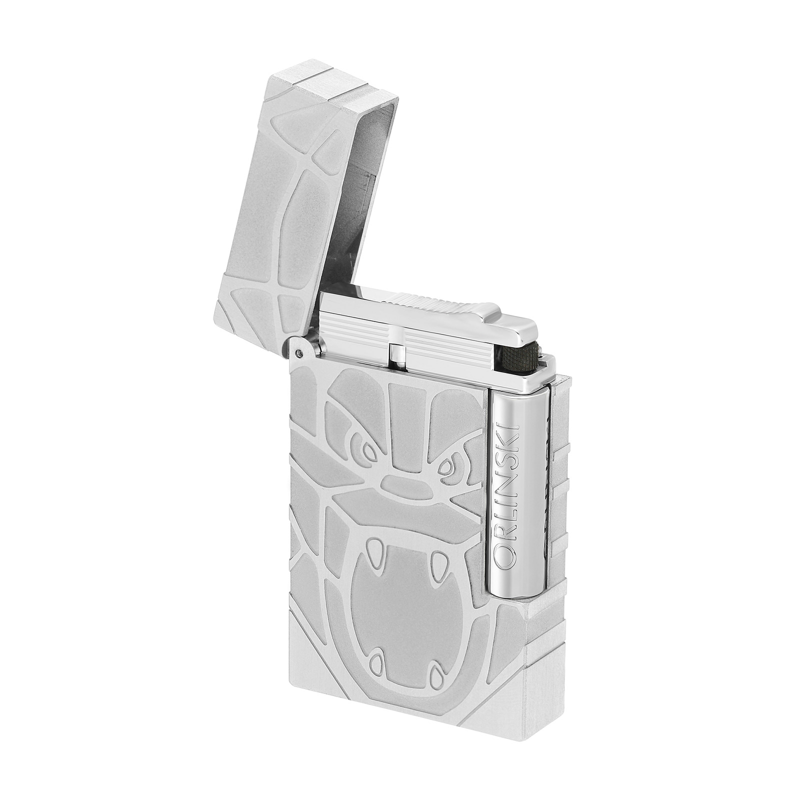 Ligne 2 brushed lighter ORLINSKI palladium view 4
