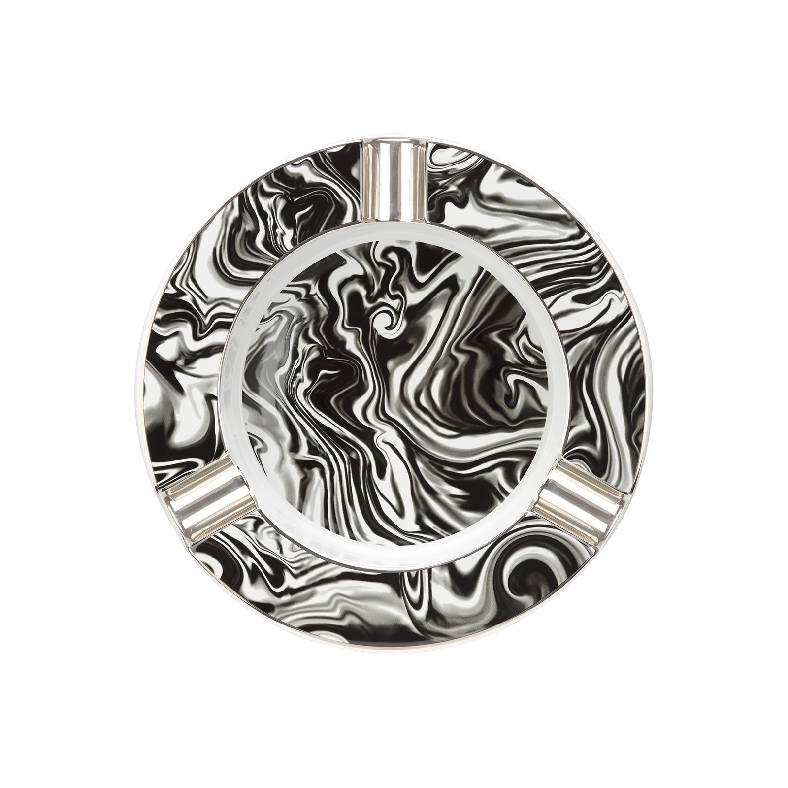 Ashtray  XL porcelain  black