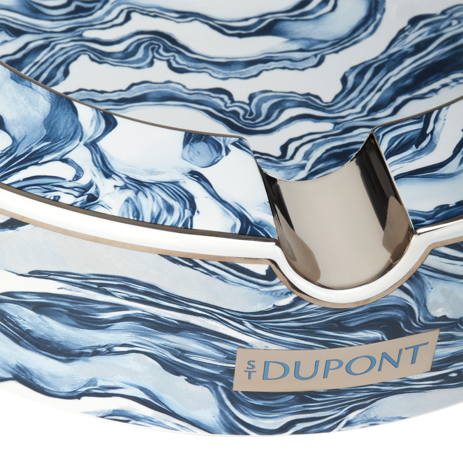 Ashtray  XL porcelain  blue view 3