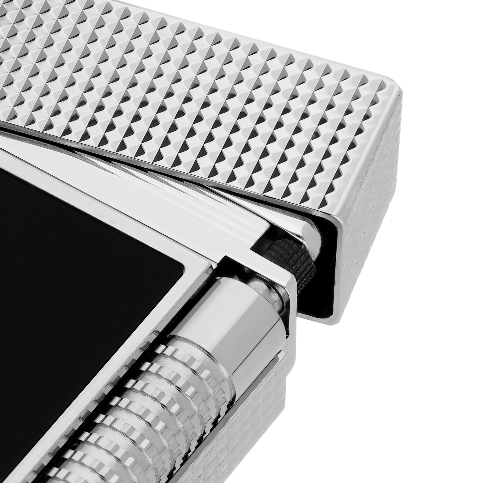 le grand dupont Lacquered lighter silver view 2