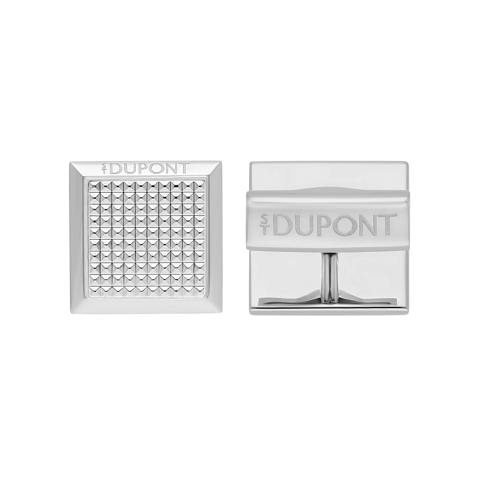 cufflinks Square diamond head cufflinks silver view 3