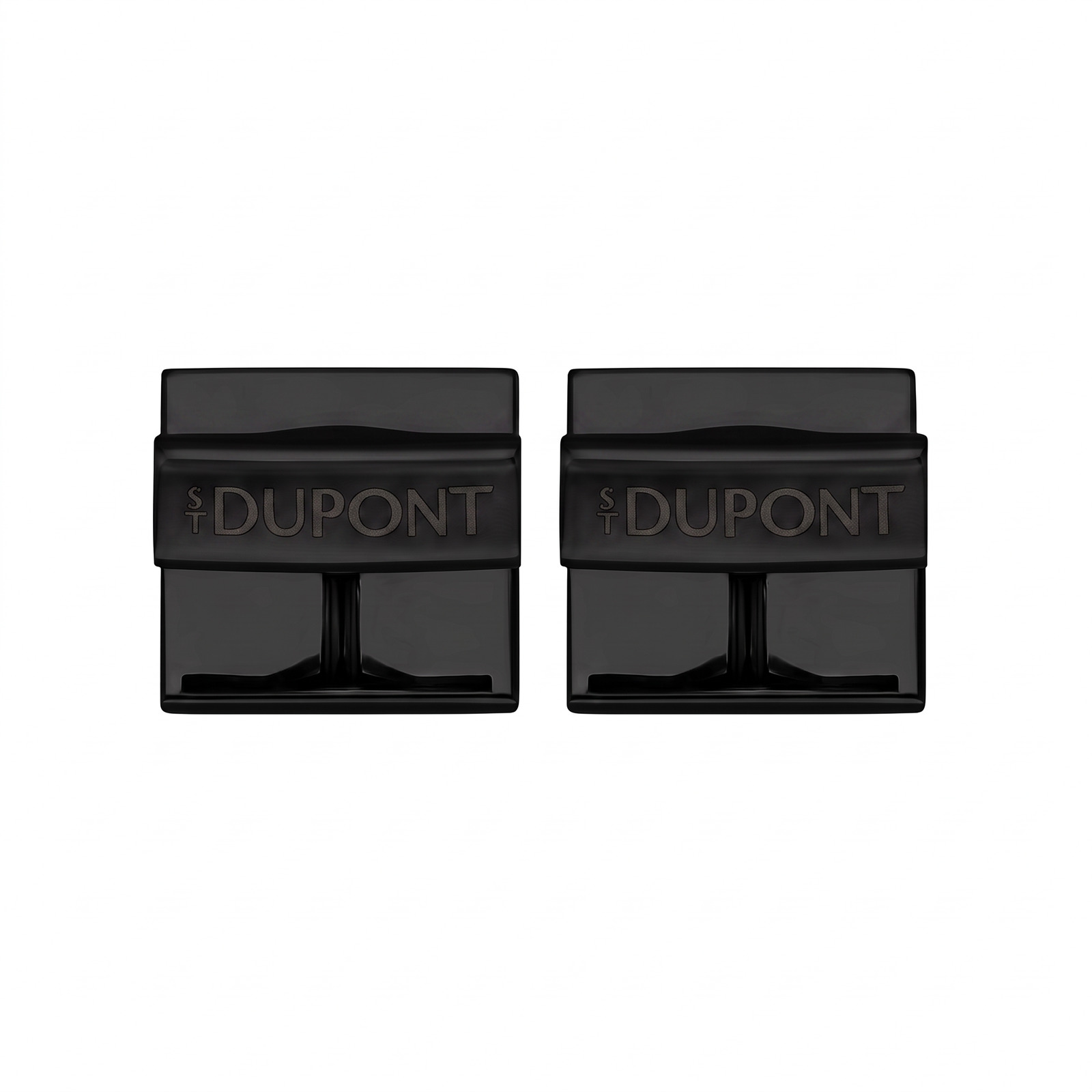 cufflinks Square diamond head cufflinks black view 2