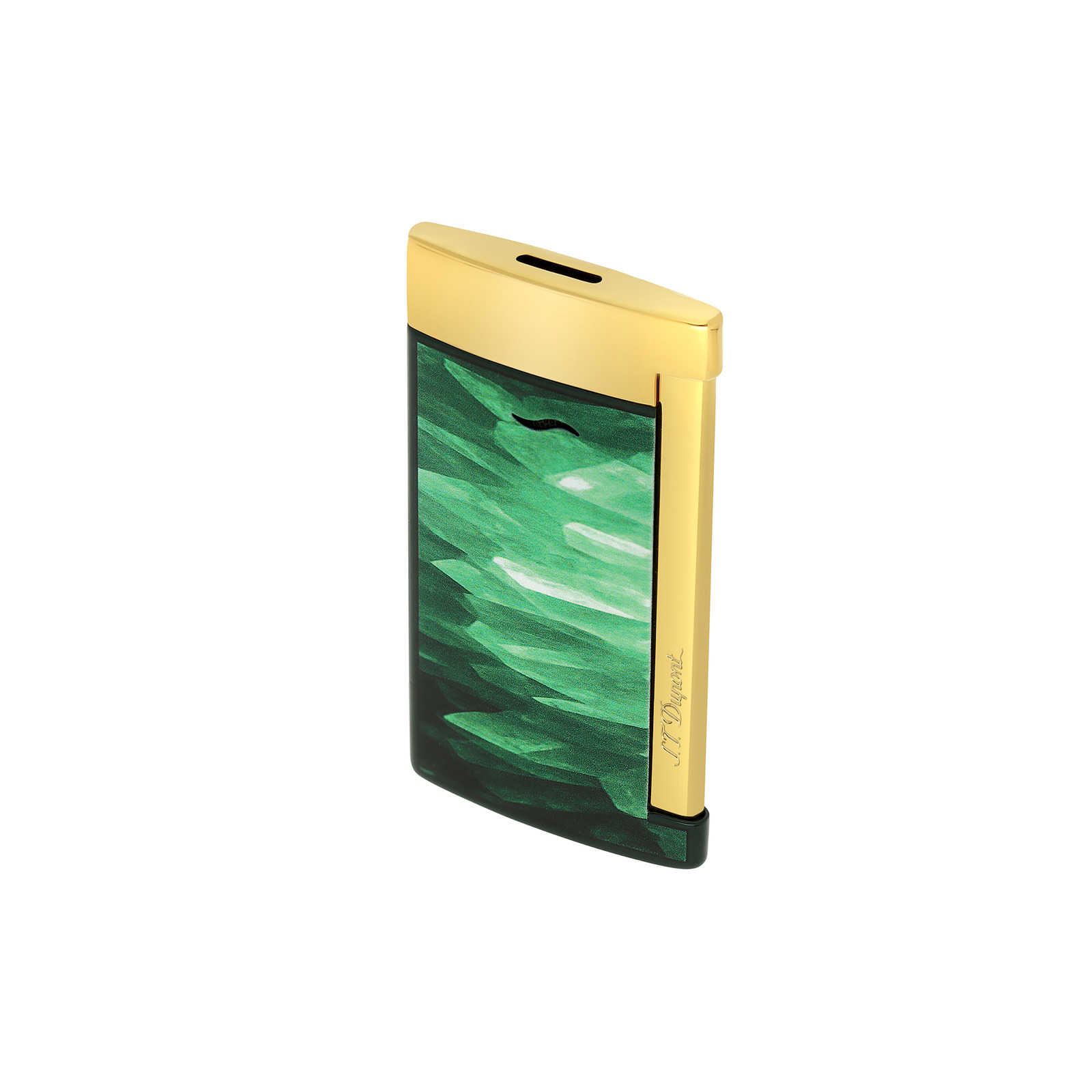 Slim 7 Lacquered lighter Géode green view 4