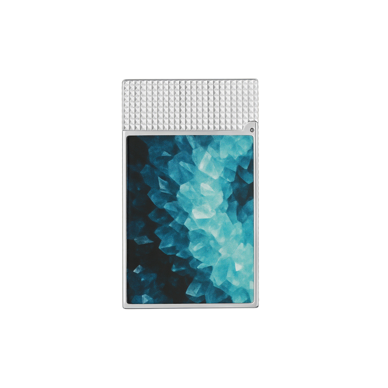 Ligne 2 Lacquered lighter Géode blue view 3