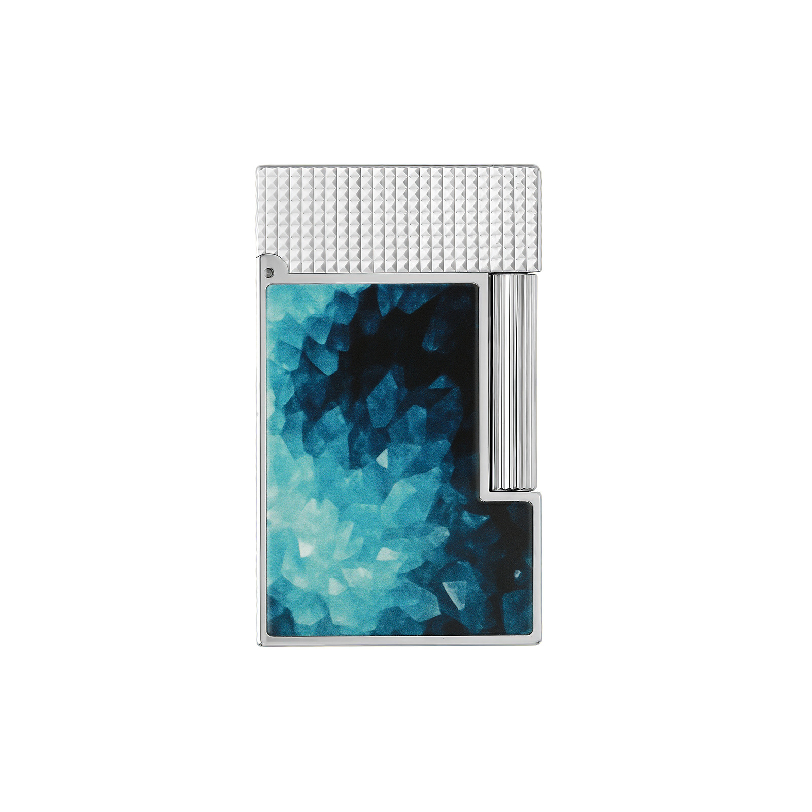 Ligne 2 Lacquered lighter Géode blue