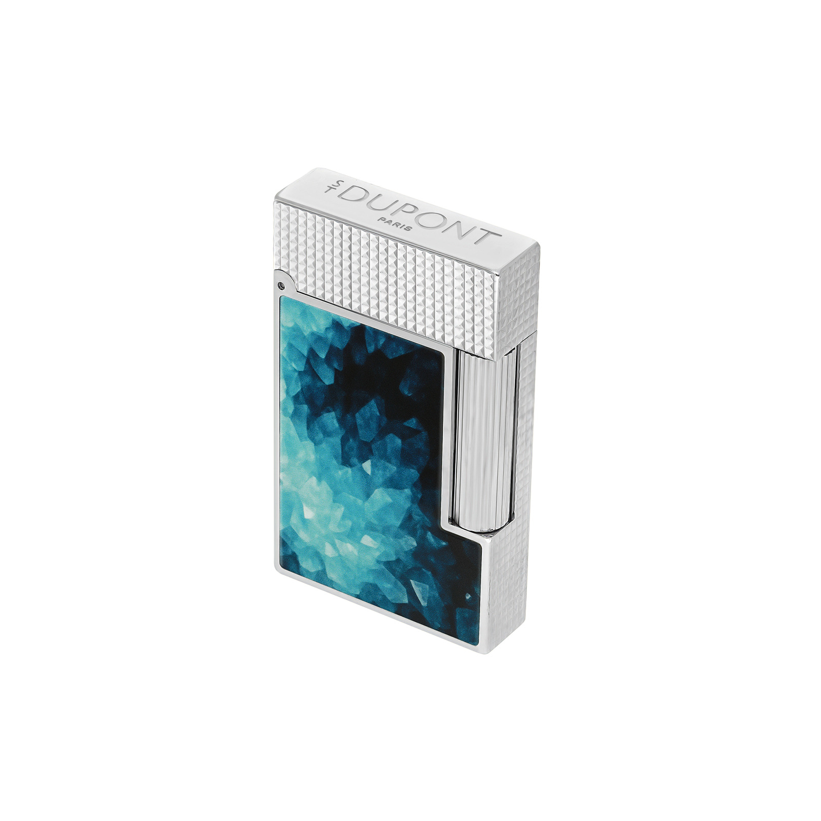 Ligne 2 Lacquered lighter Géode blue view 4