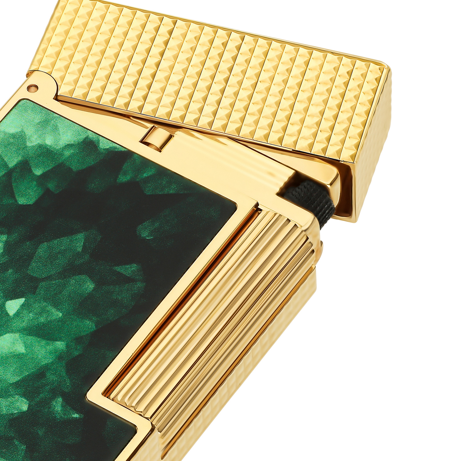 Ligne 2 Lacquered lighter Géode green view 2