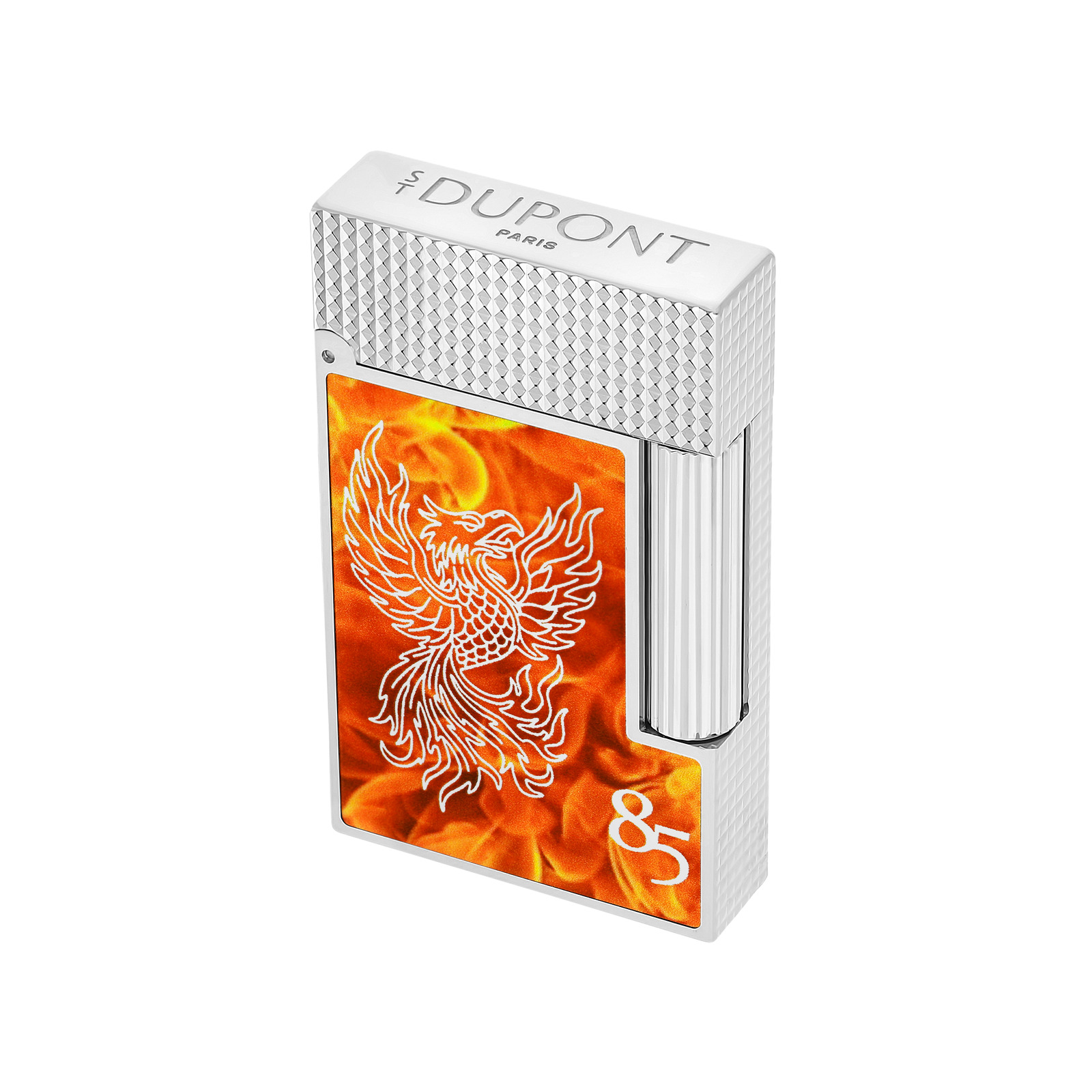ligne 2 Lacquered Lighter 85th anniversary silver view 4