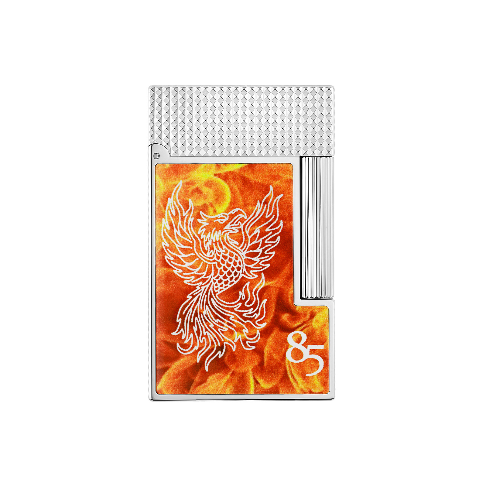 ligne 2 Lacquered Lighter 85th anniversary silver
