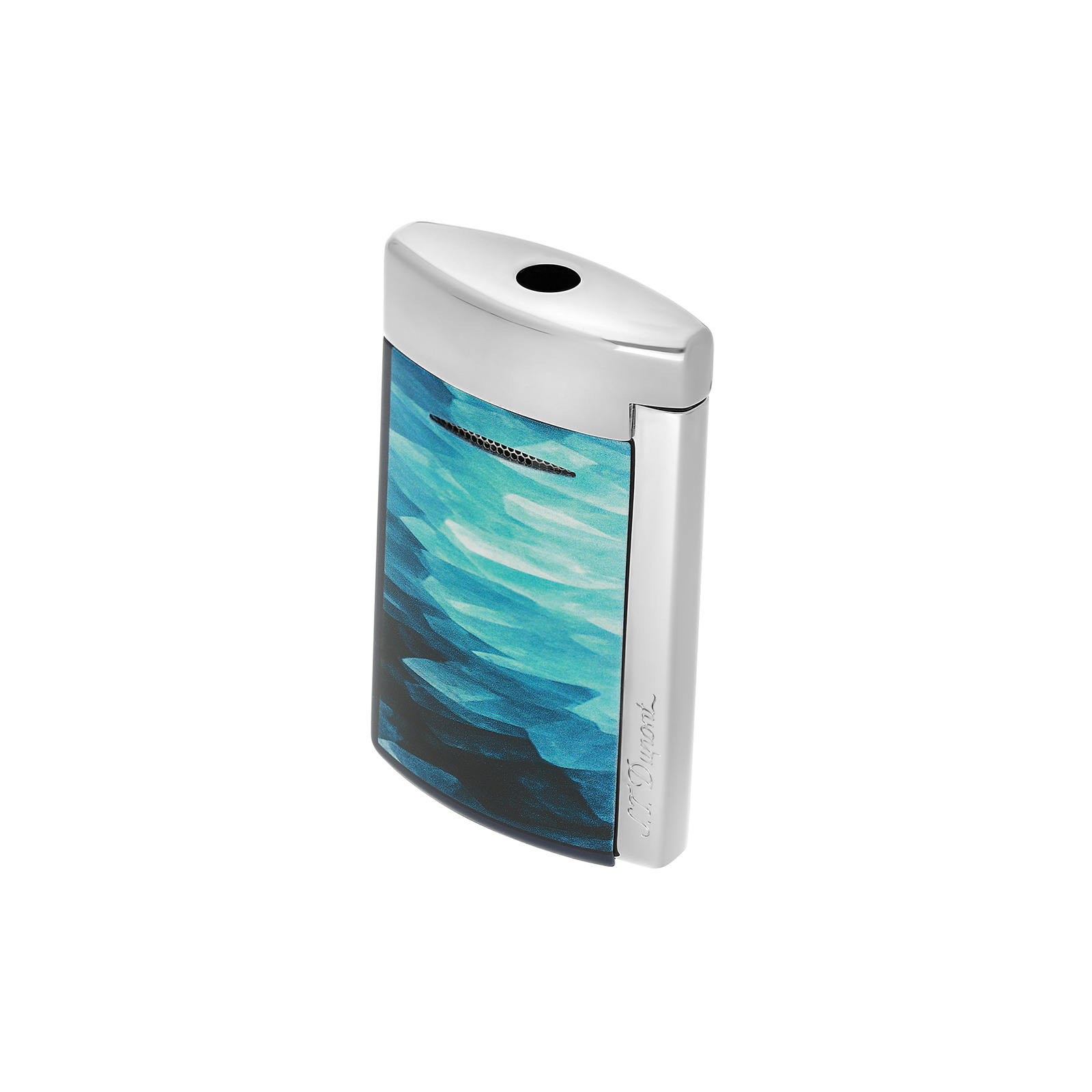 Minijet Lacquered lighter Géode blue view 4